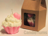 Blush Cupcake Candle