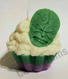 Hulk Cupcake Candle