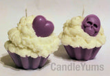 Punk Purple Cupcake Candles