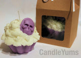 Punk Purple Cupcake Candles