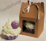 Punk Purple Cupcake Candles