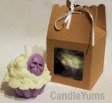 Punk Purple Cupcake Candles