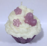 Lilac Cupcake Candle