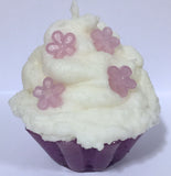 Lilac Cupcake Candle