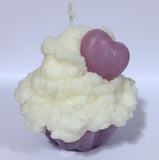 Lilac Cupcake Candle