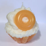Peach Scented Cupcake Candle