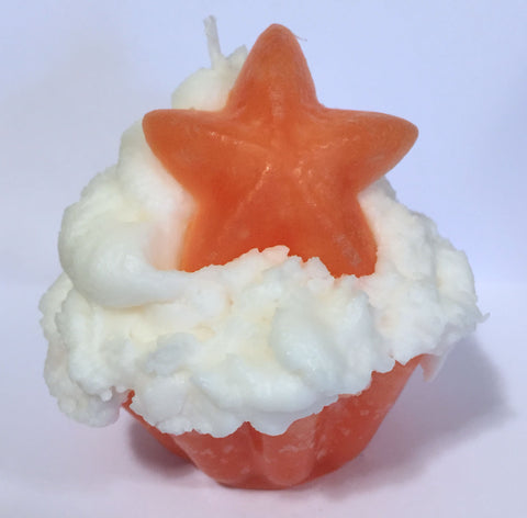 Mango Papaya Scented Cupcake Candle