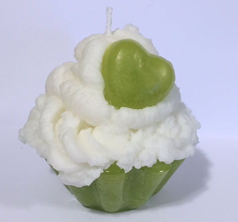 Cilantro Lime Scented Cupcake Candle