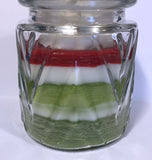 Various Layered Scented Christmas Jar Candle