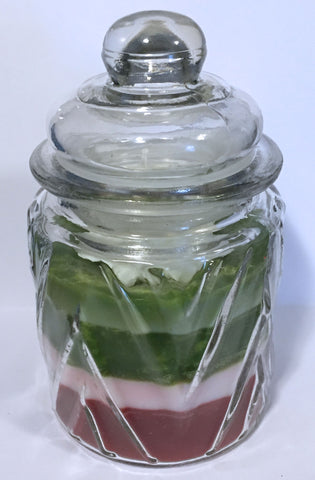 Various Layered Scented Christmas Jar Candle