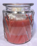 Layered Scented Peppermint Jar Candle