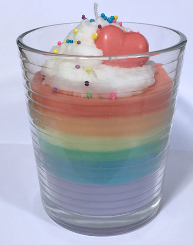 New Rainbow Farts Layered Jar Candle