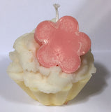 Flower Power (Lemon Scented) Cupcake Candle