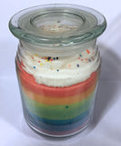Large Rainbow Jar Candle (Sugared Berry Scented)