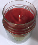 Large Unique Christmas Layered Jar Candle